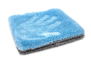 4 [Flat Out] Microfiber Wash Pad (9"x8") Blue/Gray - 4 pack